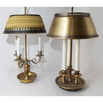 Lot 276 - Louis XVI Style Gilt-Metal Bouillotte Lamp;...