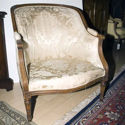 Lot 363 - Pair of Louis XVI Walnut Bergeres