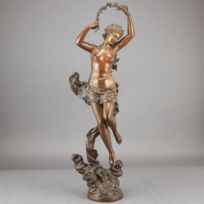 Lot 614 - Bronze Figure of a Nymph Cast from a model by...