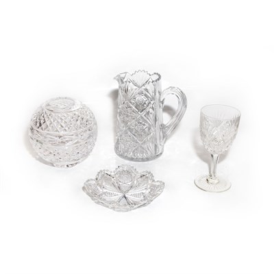 Lot 191 - Group of Cut Glass Table Articles...