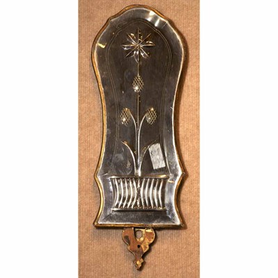 Lot 195 - Group of Four Mirror Back Sconce Plates Height...