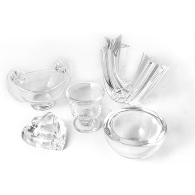 Lot 225 - Group of Steuben Glass Table Articles...