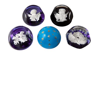 Lot 229 - Group of Five Baccarat Paperweights