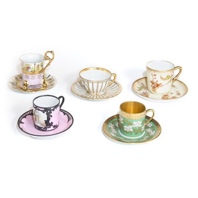 Lot 244 - Group of Porcelain Demitasse Teacups and...
