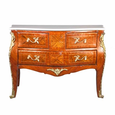Lot 541 - Louis XV Style Gilt-Metal Mounted Inlaid...