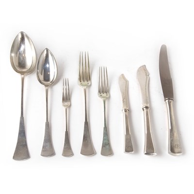 Lot 322 - Austrian Sterling Silver Flatware Service...