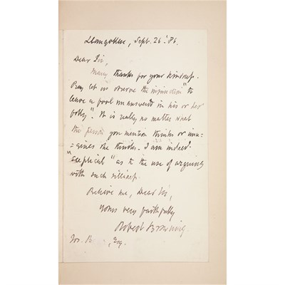 Lot 199 - BROWNING, ROBERT Strafford: An Historical...