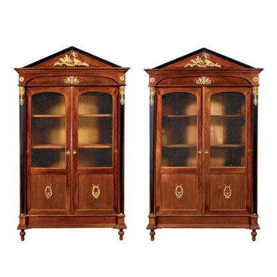 Lot 620 - Companion Pair of Empire Style Gilt-Metal...