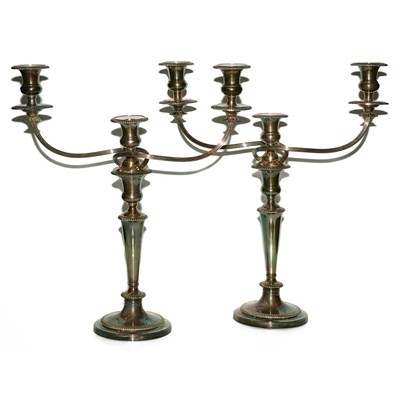 Lot 364 - Pair of Georgian Style Silver Plated...