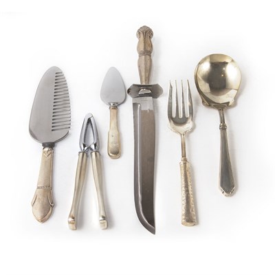 Lot 375 - Group of Silver Handled Flatware