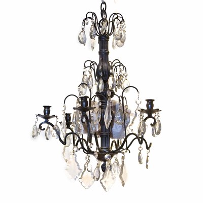 Lot 446 - Louis XVI Style Six-Light Chandelier Height 24...