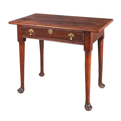 Lot 455 - Queen Anne Style Oak Side Table Height 28 1/2...