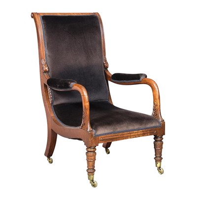 Lot 532 - George IV Mahogany Armchair Circa 1830 With a...