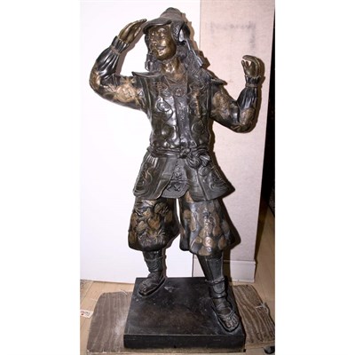 Lot 121 - Bronze Statue of a Japanese Warrior Height 6...