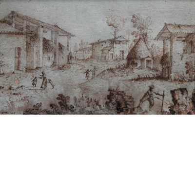 Lot 18 - Flemish School 17th century Street Scene...