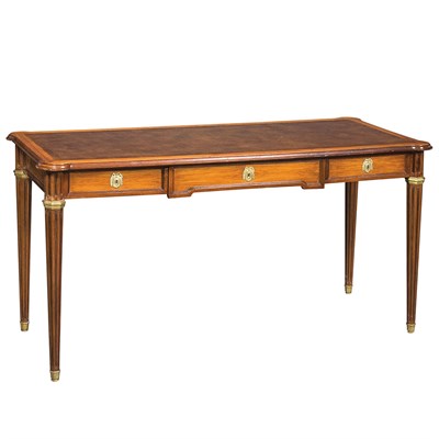 Lot 414 - Louis XVI Style Gilt-Brass Mounted Mahogany...