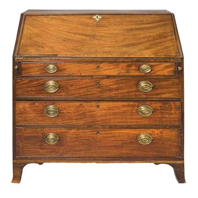 Lot 431 - George III Mahogany Slant Front Desk Height 42...