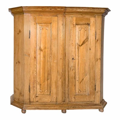 Lot 502 - Georgian Style Pine Armoire Height 6 feet 7...