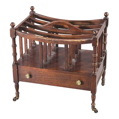 Lot 388 - Regency Style Mahogany Canterbury Height 20...