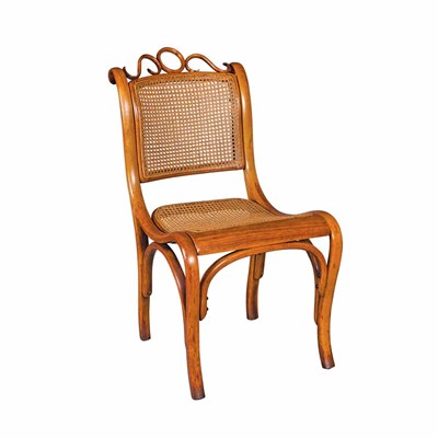 Lot 410 - Early Austrian Bentwood Side Chair The foliate...