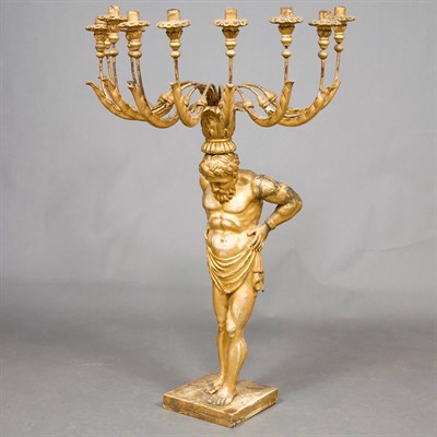 Lot 533 - Italian Neoclassical Gilt-Wood and Gilt-Metal...