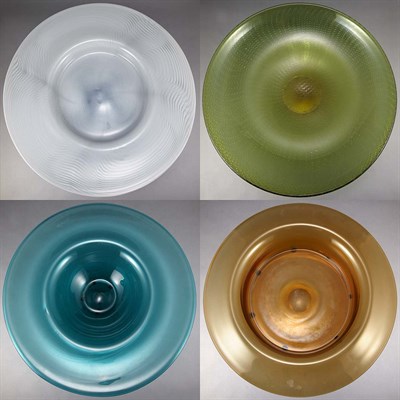 Lot 185 - Group of Four Glass Chargers