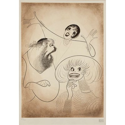 Lot 121 - Al Hirschfeld BROADWAY TRIO Etching and...