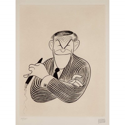 Lot 127 - Al Hirschfeld JIMMY DURANTE AS PROFESSOR...