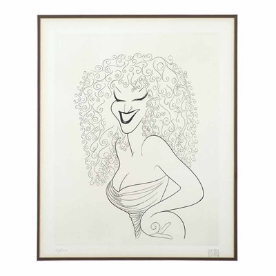 Lot 124 - Al Hirschfeld BETTE MIDLER Etching, 1980,...