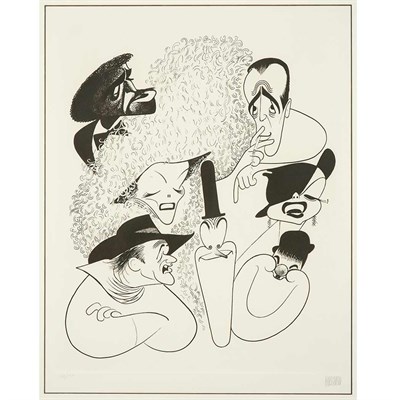 Lot 122 - Al Hirschfeld HOLLYWOOD Etching, 1977, signed...