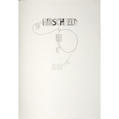 Lot 117 - HIRSCHFELD, AL Hirschfeld by Hirschfeld. New...