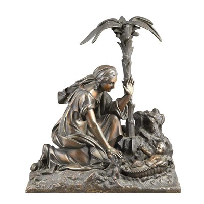 Lot 196 - Bronze Figural Group of Miriam and the Infant...
