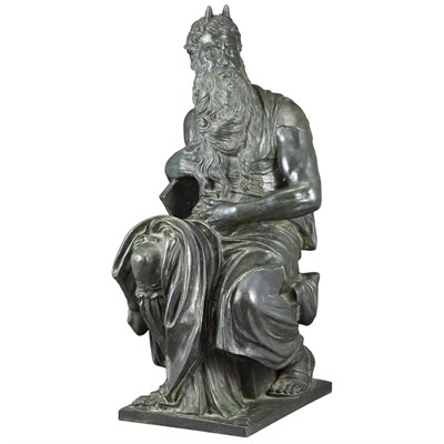 Lot 186 - Italian Bronze Figure of Moses Cast by Fond...