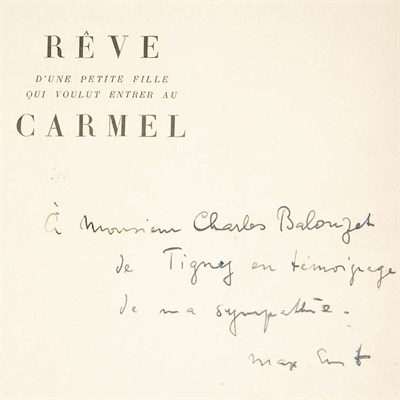 Lot 263 - ERNST, MAX Reve d'une Petite Fille qui Voulut...