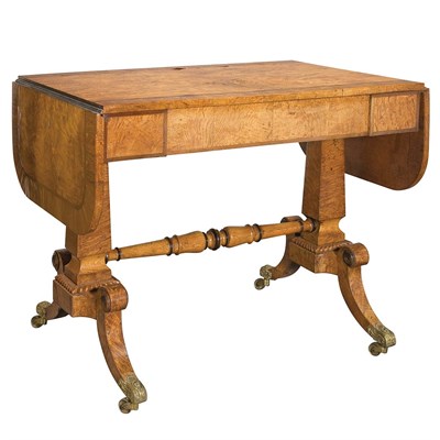 Lot 534 - Regency Part Ebonized Pollard Oak and Rosewood...