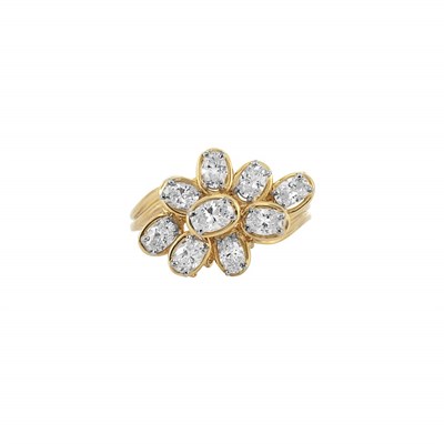 Lot 16 - Gold, Platinum and Diamond Ring, Oscar Heyman Bros.