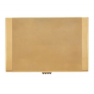 Lot 35 - Gold and Sapphire Cigarette Case, Cartier