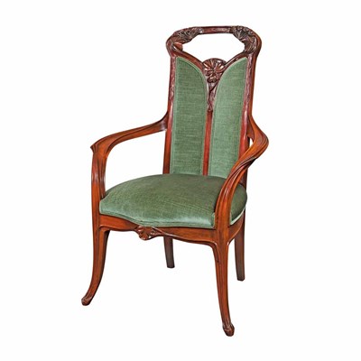 Lot 420 - Suite of Louis Majorelle Art Nouveau Carved...