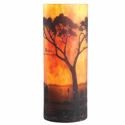 Lot 447 - Daum Acid Etched Cameo Glass Vase Circa 1900...