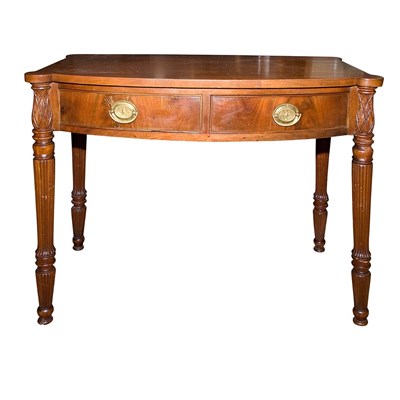 Lot 299 - Federal Style Mahogany Two-Drawer Side Table...