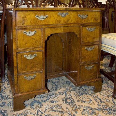 Lot 529 - George III Walnut Kneehole Desk Late 18th...