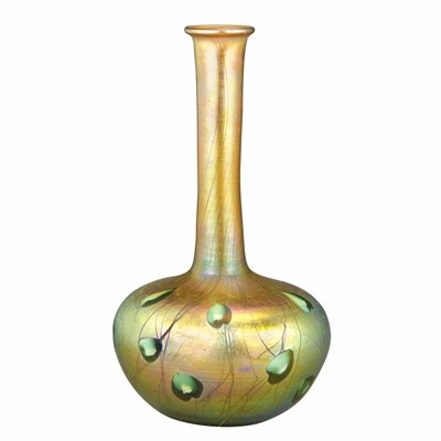 Lot 367 - Tiffany Favrile Glass Cabinet Vase Circa 1913...