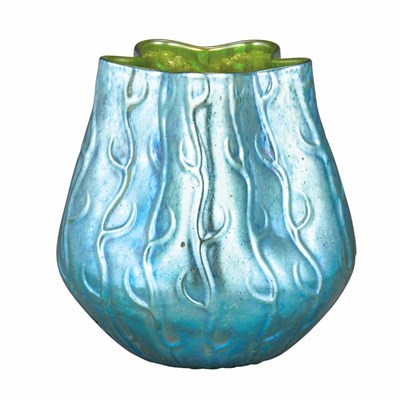 Lot 431 - Unsigned Loetz Neptun Glass Vase Circa 1900 Of...