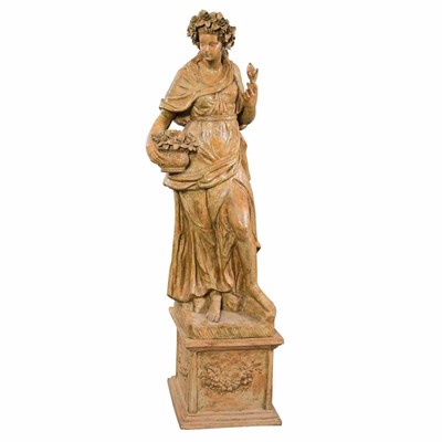 Lot 568 - Neoclassical Style Molded Terra Cotta...