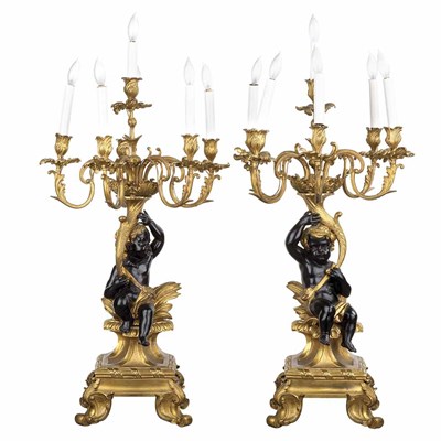 Lot 164 - Pair of Transitional Louis XV/XVI Style Gilt...