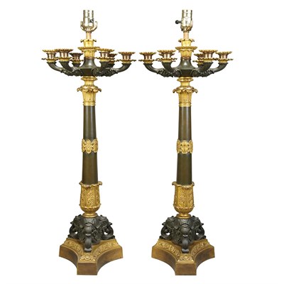 Lot 134 - Pair of Restauration Style Gilt and...