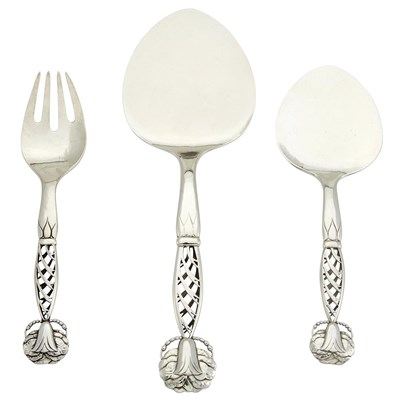 Lot 267 - Assembled Group of Georg Jensen Sterling...