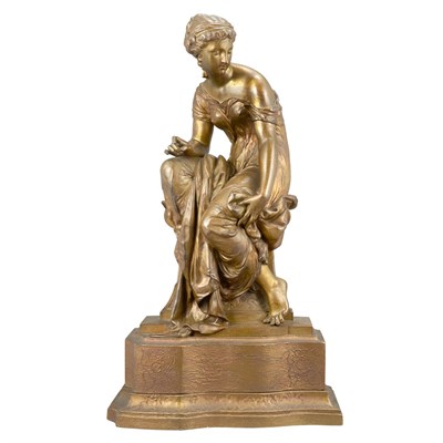 Lot 216 - Gilt-Bronze Figure of a Classical Woman After...