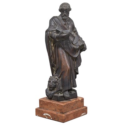 Lot 238 - Italian Bronze Figure of Saint Mark Possibly...