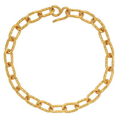 Lot 429 - High Karat Gold Chain Necklace, Jean Mahie